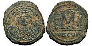 1 Follis Byzantinisches Reich (330-1453) Bronze Maurikios (539-602)