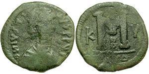 1 Follis Byzantinisches Reich (330-1453) Bronze Justin I (450-527)