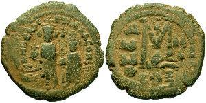 1 Follis Byzantinisches Reich (330-1453) Bronze Herakleios (575-641)