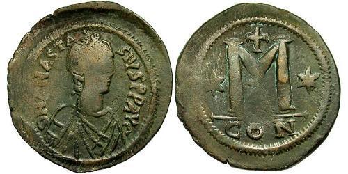 1 Follis Byzantinisches Reich (330-1453) Bronze Anastasios I (430-518)