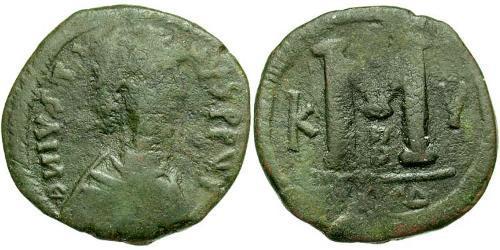 1 Follis Byzantinisches Reich (330-1453) Bronze Justin I (450-527)