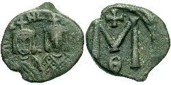 1 Follis Empire byzantin (330-1453) Bronze Théophile (813-842)