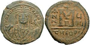 1 Follis Empire byzantin (330-1453) Bronze Maurice I (539-602)