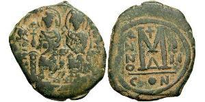 1 Follis Empire byzantin (330-1453) Bronze Justin II (520-578)