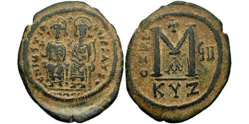 1 Follis Empire byzantin (330-1453) Bronze Justin II (520-578)