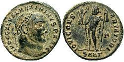 1 Follis Empire romain (27BC-395) Bronze Maximin II (270 - 313)
