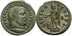1 Follis Empire romain (27BC-395) Bronze Maximin II (270 - 313)