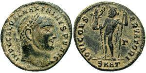 1 Follis Empire romain (27BC-395) Bronze Maximin II (270 - 313)