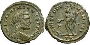 1 Follis Empire romain (27BC-395) Bronze Maximien (250-310)