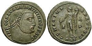 1 Follis Empire romain (27BC-395) Bronze Maximin II (270 - 313)