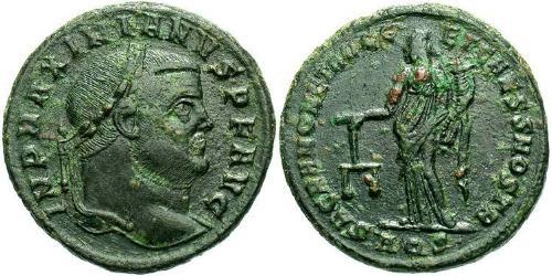 1 Follis Empire romain (27BC-395) Bronze Maximien (250-310)