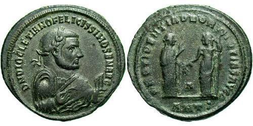 1 Follis Empire romain (27BC-395) Bronze Dioclétien (244-311)