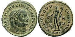 1 Follis Roman Empire (27BC-395) Bronze Maximianus (250-310)