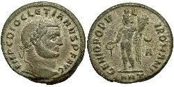 1 Follis Roman Empire (27BC-395) Bronze Diocletian (244-311)