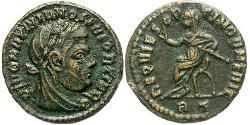 1 Follis Roman Empire (27BC-395) Bronze Maximianus (250-310)