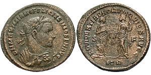 1 Follis Roman Empire (27BC-395) Bronze Maximianus (250-310)