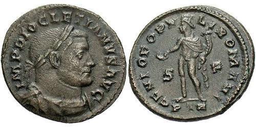 1 Follis Roman Empire (27BC-395) Bronze Diocletian (244-311)