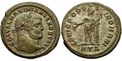 1 Follis Roman Empire (27BC-395) Bronze Galerius Maximianus (260-311)