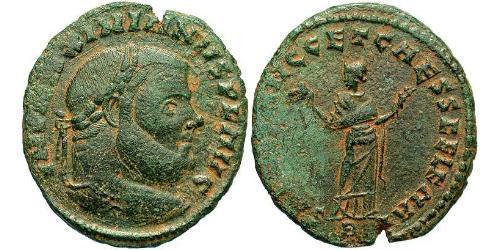 1 Follis Roman Empire (27BC-395) Bronze Maximianus (250-310)