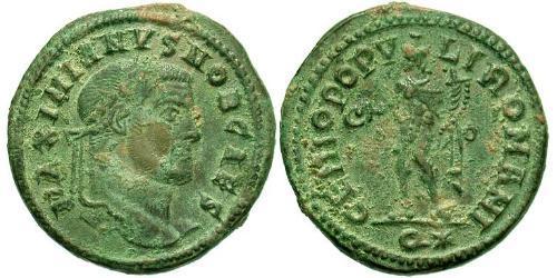 1 Follis Roman Empire (27BC-395) Bronze Galerius Maximianus (260-311)