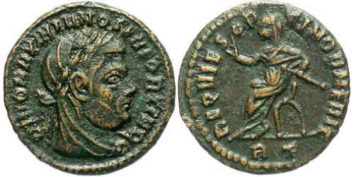 1 Follis Roman Empire (27BC-395) Bronze Maximianus (250-310)