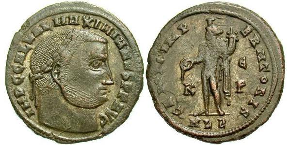 1 Follis Roman Empire (27BC-395) Bronze Galerius Maximianus (260-311)