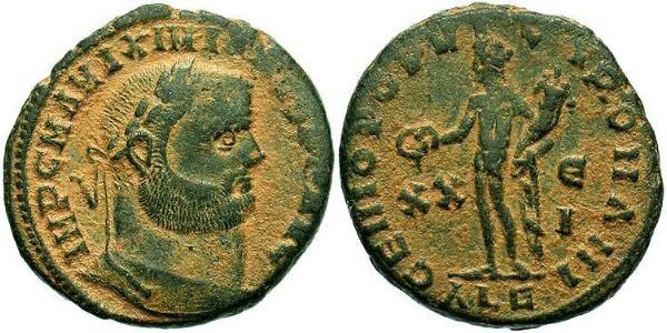 1 Follis Roman Empire (27BC-395) Bronze Maximianus (250-310)