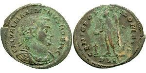 1 Follis Römische Kaiserzeit (27BC-395) Bronze Maximinus II (270 - 313)