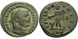 1 Follis Römische Kaiserzeit (27BC-395) Bronze Maximinus II (270 - 313)