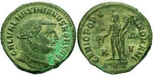 1 Follis Römische Kaiserzeit (27BC-395) Bronze Galerius Maximianus (260-311)