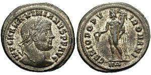 1 Follis Römische Kaiserzeit (27BC-395) Bronze Maximianus (250-310)