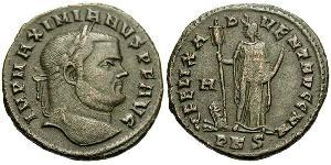 1 Follis Römische Kaiserzeit (27BC-395) Bronze Maximianus (250-310)