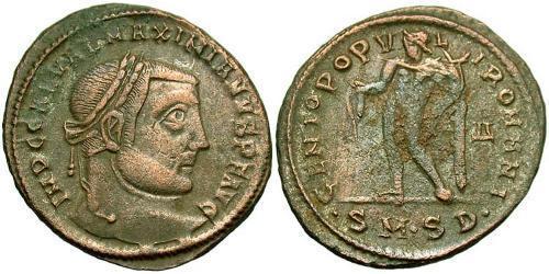 1 Follis Römische Kaiserzeit (27BC-395) Bronze Galerius Maximianus (260-311)