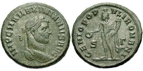 1 Follis Römische Kaiserzeit (27BC-395) Bronze Maximianus (250-310)