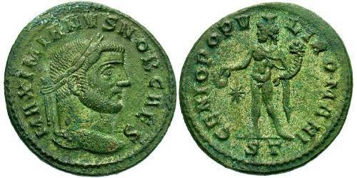 1 Follis Römische Kaiserzeit (27BC-395) Bronze Galerius Maximianus (260-311)