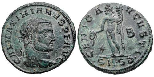 1 Follis Römische Kaiserzeit (27BC-395) Bronze Galerius Maximianus (260-311)