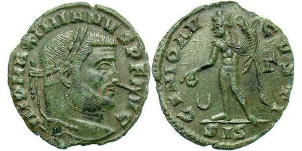 1 Follis Römische Kaiserzeit (27BC-395) Bronze Galerius Maximianus (260-311)