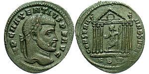 1 Follis Western Roman Empire (285-476) Bronze Maxentius (278-312)