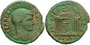 1 Follis Western Roman Empire (285-476) Bronze Maxentius (278-312)