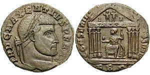 1 Follis Western Roman Empire (285-476) Bronze Maxentius (278-312)