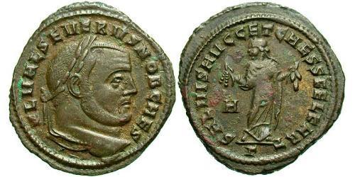 1 Follis Western Roman Empire (285-476) Bronze Severus II (?- 307)