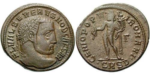 1 Follis Western Roman Empire (285-476) Bronze Severus II (?- 307)