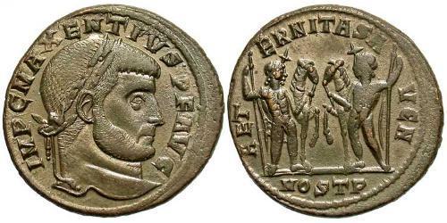 1 Follis Western Roman Empire (285-476) Bronze Maxentius (278-312)