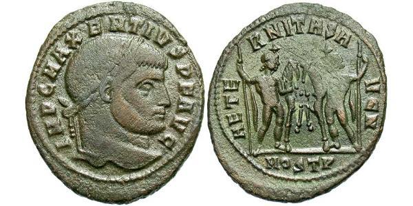 1 Follis Western Roman Empire (285-476) Bronze Maxentius (278-312)