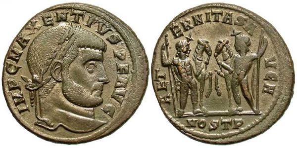 1 Follis Western Roman Empire (285-476) Bronze Maxentius (278-312)