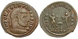 1 Follis Weströmisches Reich (285-476) Bronze Maxentius (278-312)