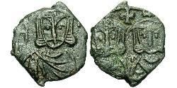1 Follis Impero bizantino (330-1453) Bronzo Costantino V (718-775) 
