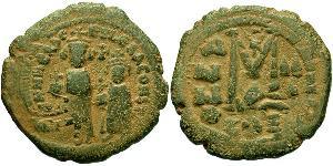 1 Follis Impero bizantino (330-1453) Bronzo Eraclio (575-641)