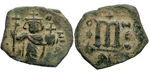 1 Follis Impero bizantino (330-1453) Bronzo Constans II (630-668)