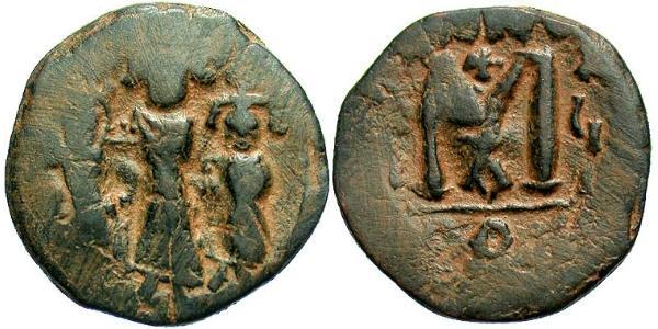 1 Follis Impero bizantino (330-1453) Bronzo Eraclio (575-641)